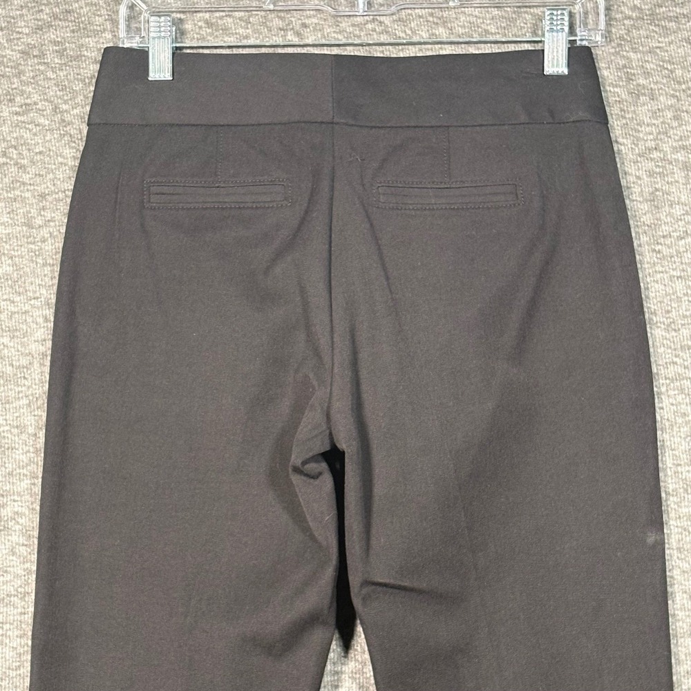 Banana Republic Martin Fit Black Skinny Dress Pants Womens 2 Stretch Zip Pockets - Picture 5 of 9